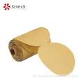 Discos de papel de lijado amarillo a base de papel látex